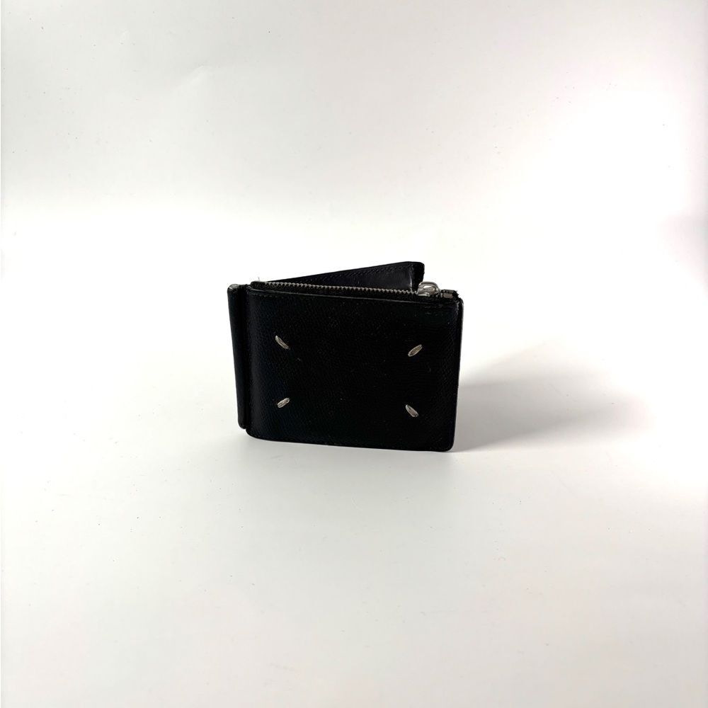Maison Martin Margiela Black Leather Key & Card Holder